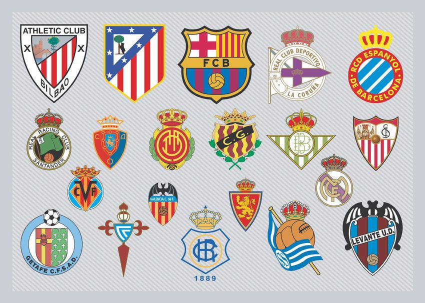 Emblems of other spanish clubs