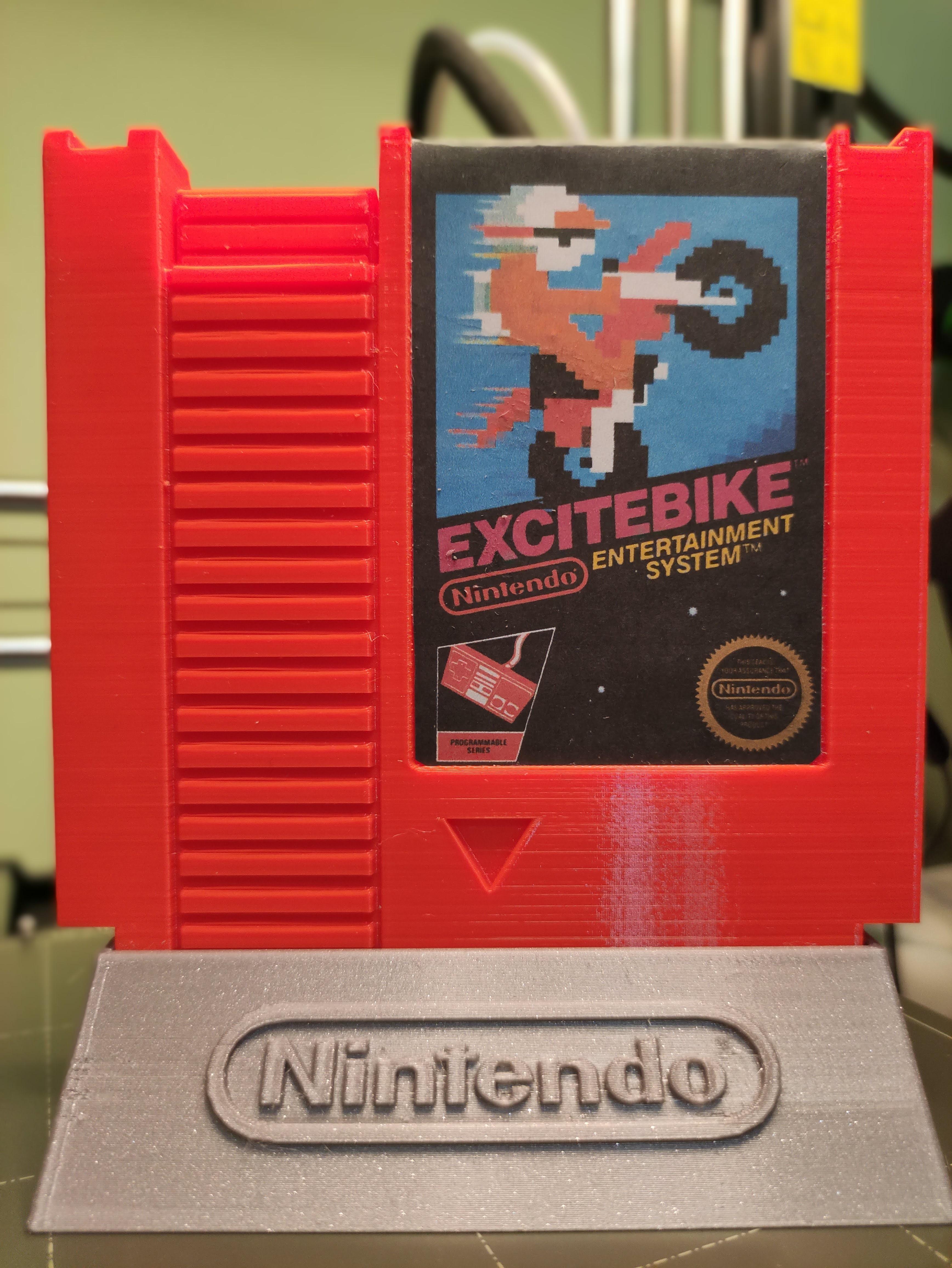 A switch cart holder in the style of a NES cartridge